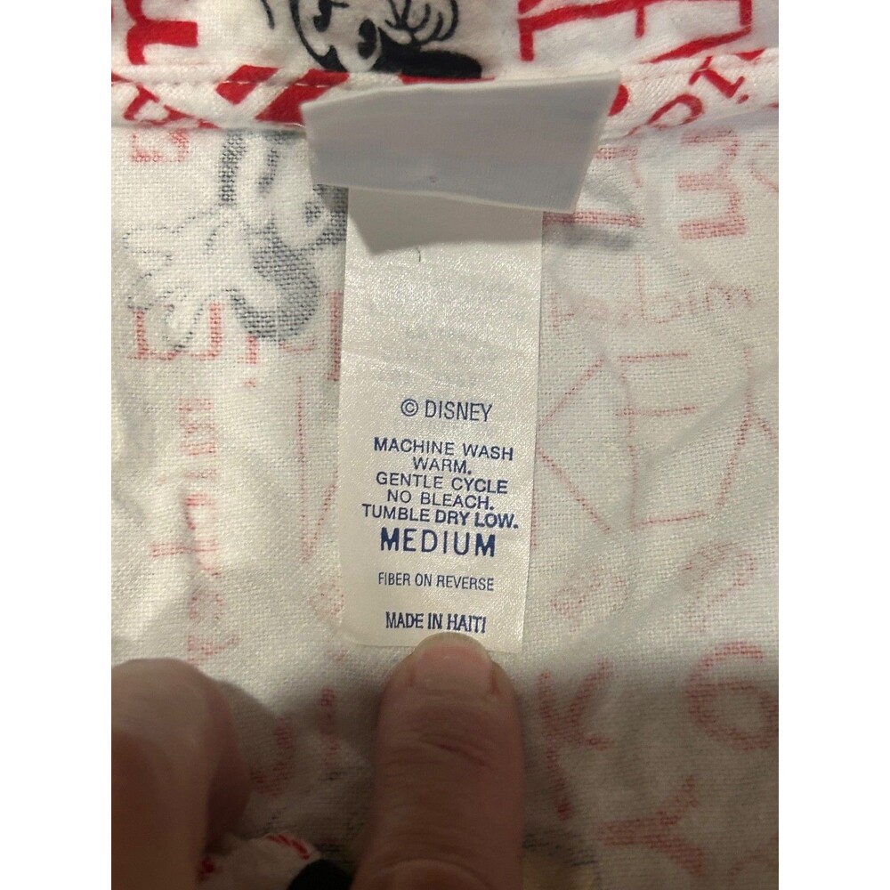 vintage Mickey And Co Women’s Cotton Nightgown Mickey Mouse Medium flannel - Picture 5 of 9